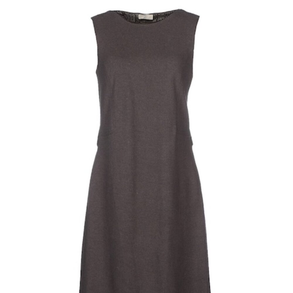 Cerruti 1881 Wool-Blend Knitted Mini Dress – Grey – Size L
